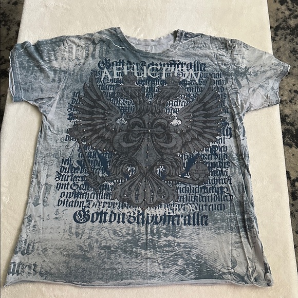 Affliction Signature Series Gray T-Shirt L - Picture 1 of 7